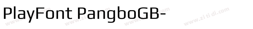 PlayFont PangboGB字体转换